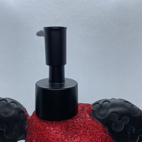 Disney Christmas Mickey Mouse Red Glitter Santa Hat Soap Dispenser - Picture 5 of 12